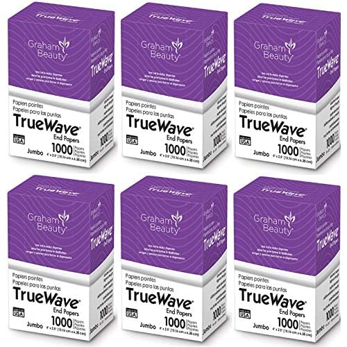 Graham Beauty Salon Truewave Jumbo 4" x 2.5" Paper 1000 Pcs - HC-26067 (2 Pack)