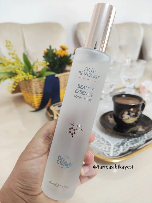 FARMASi Age Reversist Beauty Essence Tonic, Gentle Spray, Face Wash for All Skin Types, Cleansing, Lightweight Makeup Remover and Face Cleanser 3.4 fl. oz / 100 ml