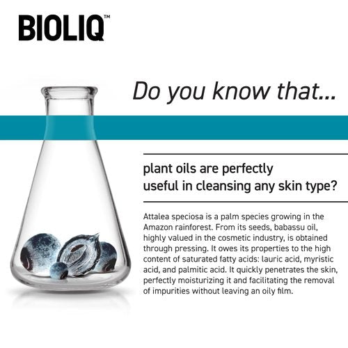 Bioliq - Clean Facial Cleansing Gel with Babassu Oil - Gentle Exfoliating Formula for Sensitive Skin, Soap-Free, Refreshing and Hydrating - 125ml