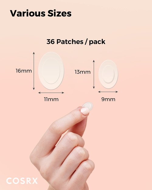 COSRX Master Patch Intensive, Oval-Shaped Hydrocolloid Pimple Patch with Tea Tree Oil & Salicylic Acid, Quick & Easy Blemish, Zit, Spot Treatment, Stocking Stuffers (90 Patches (Medium, Large))