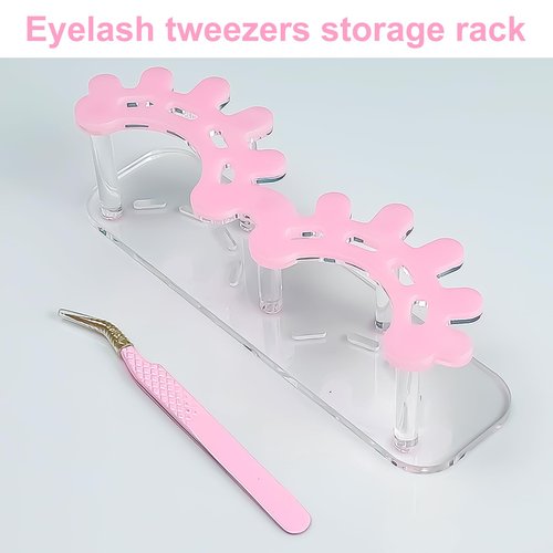 EINCORN Tweezers Stand Holder Tweezers Stand Eyelash Tweezers Storage Rack Tweezers Display Stand Acrylic Tweezers Holder Shelf