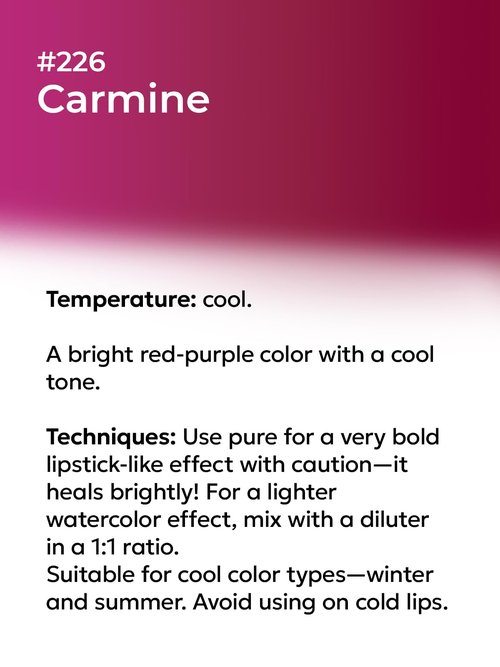 NE PIGMENTS Carmine #226 - By Elena Nechaeva - Lip Pigment - Permanent Makeup - Professional Tattoo Ink