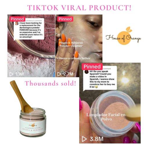 House of Orange Gentle Natural Exfoliating Cleanser for Dark Spots, Radiant Skin, Soft Skin, Clear Skin