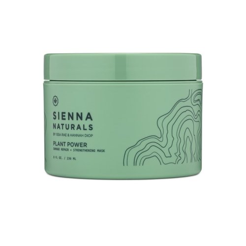 Sienna Naturals - Plant Power Repair Mask - Deep Conditioner for Damaged & Dry Hair - Strengthens, Hydrates & Repairs with Baobab Protein & Coconut Oil - Clean, Vegan Formula - 8 fl oz