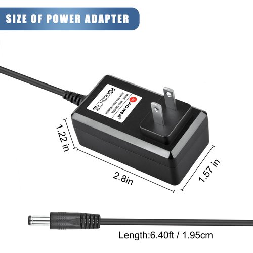 PKPOWER AC Adapter for Braun Silk Epil Lady Shaver Epilator EE110 5306 5316 5317, Power Supply for Braun Silk Epil 3 Perfection SE3170 SE3270 Pl-41-77 V-3 PI-41-77 V-3