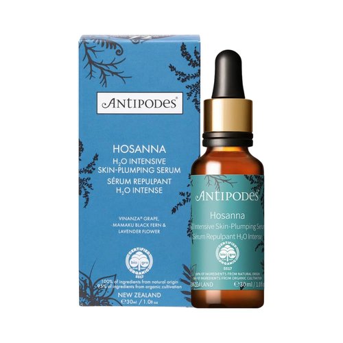 Hosanna H2O Intensive Skin-Plumping Facial Serum – Hydrating Serum – Collagen Face Serum with New Zealand Bioactives – Dry Skin & Dehydrated Skin – 30ml