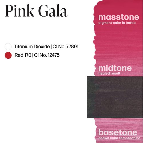 Perma Blend Luxe - Pink Gala - Vegan Lip Tattoo Ink - Cool Microblading Pigment with Medium-High Opacity and Neutral Undertone - Lip Blush & Permanent Makeup - Cruelty-Free (0.5 oz)