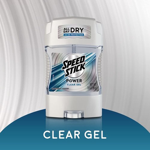 Speed Stick Anti-Perspirant Deodorant Power Clear Gel 3 oz (Pack of 8)
