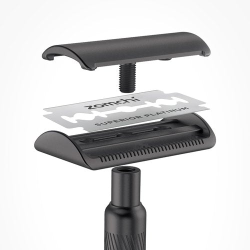 Upgrade Double Edge Safety Razor with 100 Counts Safety Razor Blades