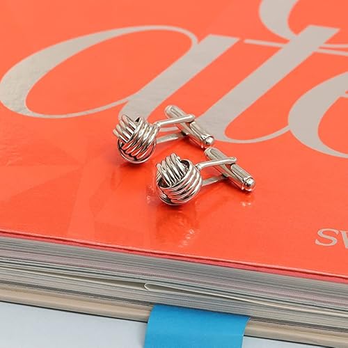 LeCalla 925 Sterling Silver Cufflinks for Men | Grooms Wedding Cuff-Links | Formal Shirt Cufflinks Accessories | Gifts for Dad, Groom, Husband, Father¡¯s Day & Business Events