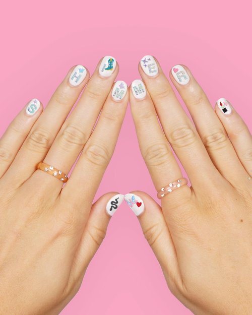 xo, Fetti Party Era Nail Stickers | 4 Sheets 544 Stickers | Concert Party Accessory, Bachelorette Decorations, Birthday Manicure, Bridesmaid Adhesive Press Ons