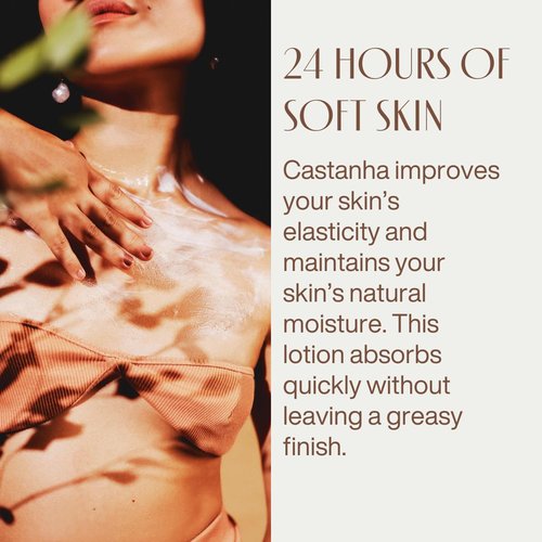 Natura - Brazil Nut Hydrating Body Lotion - Castanha Anti-Dryness - Deep Skin Hydration Moisturizer - Vegan Skin Care - Brazilian Beauty Secrets - Self Care & Body Care - 13.5 fl oz (400ml)