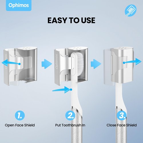 Aluminum Alloy Toothbrush Head Cover/Cap/Protector Case,Travel Toothbrush Covers Long-lasting Toothbrush Head Caps for Most Electric/Manual Brushes (Silver+Black+Pink+Blue+Grey+Orange, 6 pack)