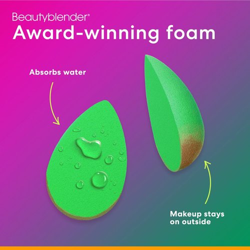 Beautyblender® | Besties Bio Pure Blend & Cleanse 4-Piece Starter Set, Bio Pure Makeup Sponge + Solid Unscented Cleanser .558 oz + Silicone Scrub Mat + Travel Case, Made in USA, Vegan, Sustainable
