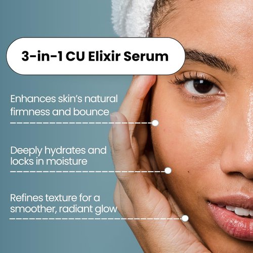 BioWell Labs CU Elixir Serum – Moisturizing and Hydrating Neck & Face Elixir | Daily Use Formula for Smooth, Radiant Skin