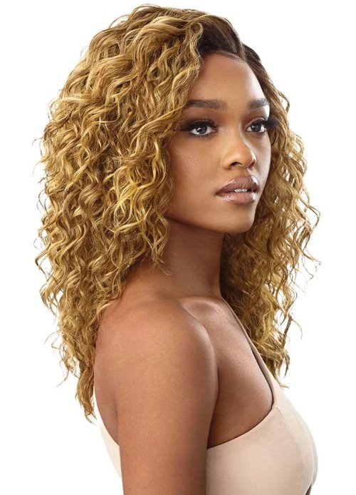 Outre Lace Front Wig HD Transparent Pre-Plucked Lace Parting TEAGAN (DRFF/RDVV)