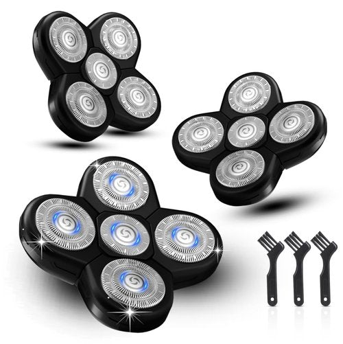 FAMELEC 3 Pack Freedom Shaver Heads Compatible with Freedom Grooming Replacement Blades for Bald Men Head Shaver Kit, Refills Waterproof Razor Kits Fit for Electric Razor Shaver Replacement Blades