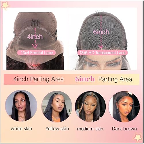 13x6 lace front wigs human hair 34 Inch Pre Plucked 200 Density HD Transparent Lace Front Wigs Human Hair Straight Lace Front Wigs With Baby Hair