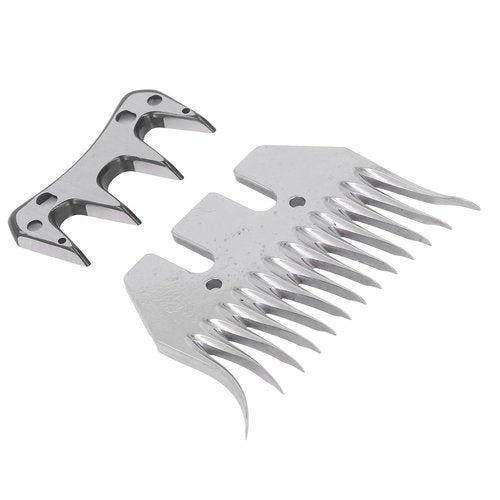 Sheep Shears Blade, Sheep Comb Blade Curved 13 Teeth Wool Clipper Comb Cutter Trimmer Accessory Set Kit