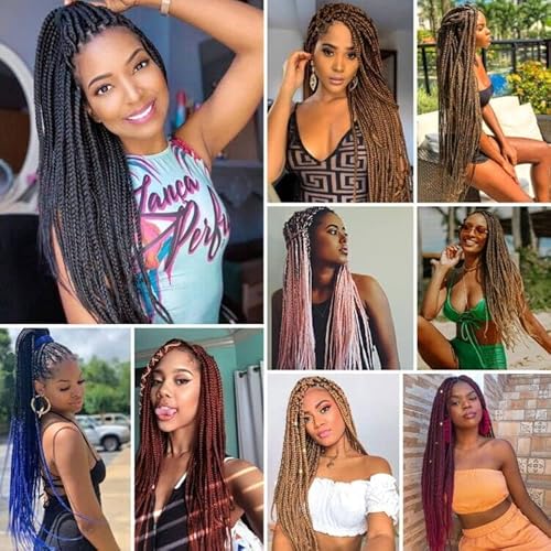 BEFUNNY Braiding Hair,24 Inch 8 Packs Pre Stretched Braiding Hair,Honey Prestretched Hair For Black Women Hair,Professional Itch Free Yaki Synthetic Hair Extension(8pcs,27#)