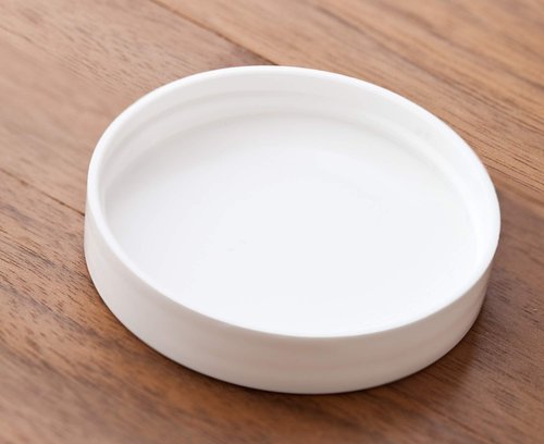 (12 pack) 3 oz Amber PET Plastic Refillable Jar with White Lid