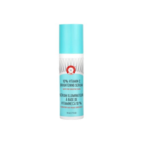 First Aid Beauty - 10% Vitamin C Brightening Serum, Daily Dark Spot Serum with Squalane & Vitamin E, Helps Brighten Without Irritation or Clogged Pores, Safe for Sensitive Skin, 1.7 oz