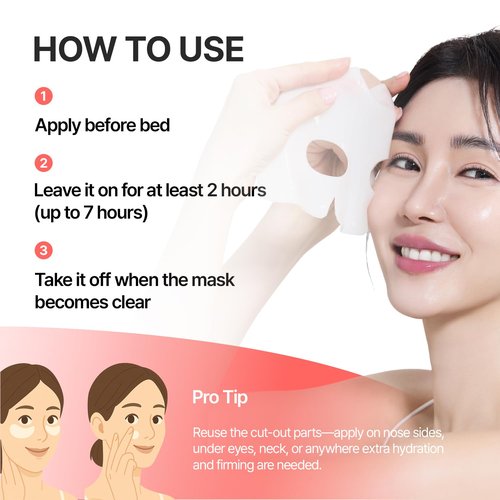 every routine Glossy Collagen Fill Up Mask, Hydrating Hydrogel Face Mask, Firming, Elasticity, Radiance, Anti-Aging Skincare, Korean Beauty, Self Care Gift for Women | 1.48oz (42g) x 4ea