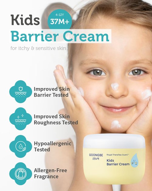 GOONGBE Kids' Bubble Facial Cleanser + Kids' Barrier Cream Bundle