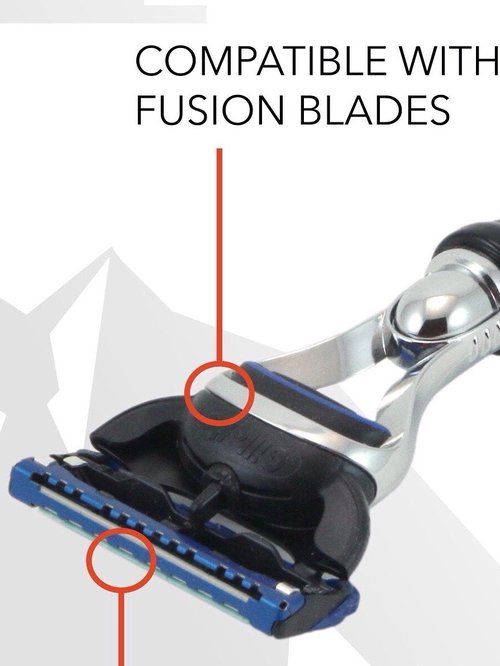 G.B.S Men's Classic 5 Blade Compatible Razor with Black Handle