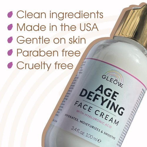 GLEOW Face Tanning Drops to Add to Moisturizer, Face Self Tanner with Revitalizing Cream, Bronzing Drops with Hydrating Cream 1oz+3.4oz