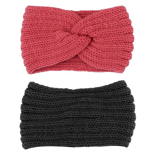 AOPRIE Bulk Winter Headbands for Women Girls Ear Warmers for Women Ear Covers for Cold Weather Knit Wide Thick headbands Colorful, 36 Pack
