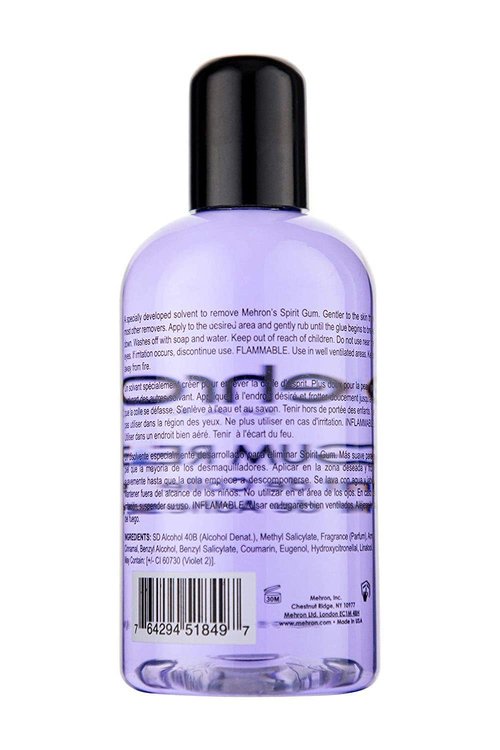 Mehron Makeup Spirit Gum Remover | SFX Makeup| Spirit Gum Adhesive Remover 9 fl oz (266 ml) (Pack of 2)