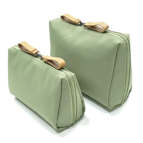 Vviitop Medium Makeup Bag for Purse, Makeup Pouch Small Cosmetic Bag Mini Portable Handbag for Women and Girls (Emerald Green)