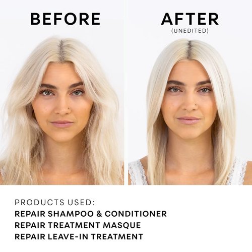 NatureLab.TOKYO Perfect Repair Shampoo & Conditioner Duo - Japanese Shampoo and Conditioner for Damaged, Color-Treated Hair - Penetrates Roots and Restores Strands - Japanese Hair Care - 11.5oz each