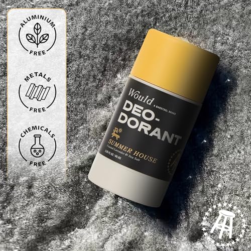 Would Aluminum Free Deodorant For Men - 2.85 Fl Oz Natural Deodorant For Men - Odor Protection, Natural Extracts, Essential Oils, Smooth Brandy & Madagascar Vanilla, 1