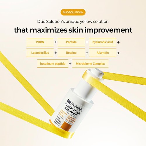 Tranexamic Acid 5% + Niacinamade 5% + Baku-CE 3% Ampoule, Duo Solution Repair Mela Ampoule - Tranexamic acid 50,000ppm, Niacinamade 50,000ppm, Bakuchiol 30,000ppm, PDRN, Peptides, Hyaluronic