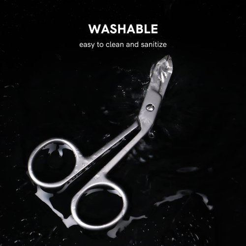 Professional Scissor Tweezers - 3Cr13 Stainless Steel Tweezers with Handles, Larger Grabbing Surface Area, Precision Eyebrow Tweezers for Women and Men Facial Hair
