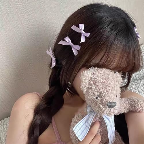 70PCS Mini Hair Bows for Women Girls,Pink Bows for Hair Red Hair Bows Ribbon Bowknots Hairclips Pink Ribbon Bows Black Satin Bow Hair Clips for Hair Design