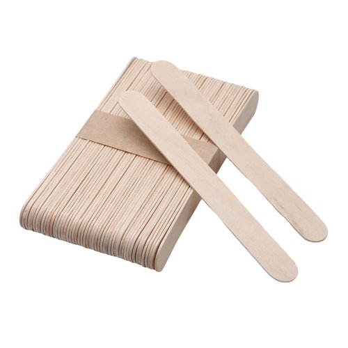 500pcs Wooden Craft Sticks 5.91 Inch Long Natural Wood Popsicle Ice Cream Sticks for DIY Wood Crafts, Jumbo Sticks，Hair Removal and Waxing Supplies,Home Art Projects
