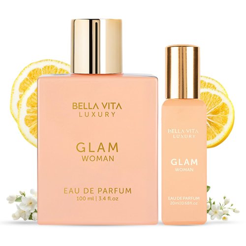 Bellavita Luxury GLAM Perfume for women Combo | Long-Lasting Eau De Parfum | Gift for her birthday and anniversary | vanilla perfume oil imported from France, Spain, and Italy | Compact Combo