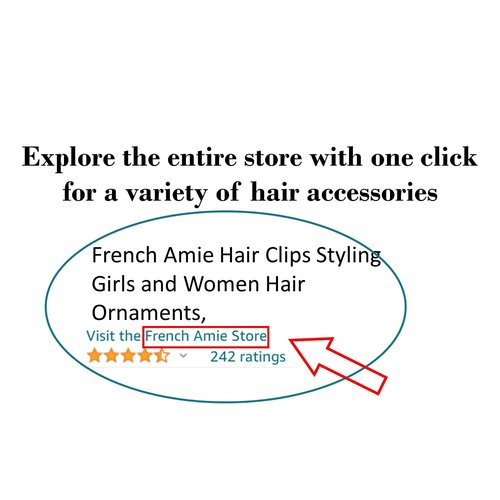 French Amie Bar Mini Set of 6 Celluloid Acetate Onyx Silver Grey Opera Ivory Tokyo White Tokyo Amber Brown Handmade Small Hair Clip Barrette for Women (2.5 inch)