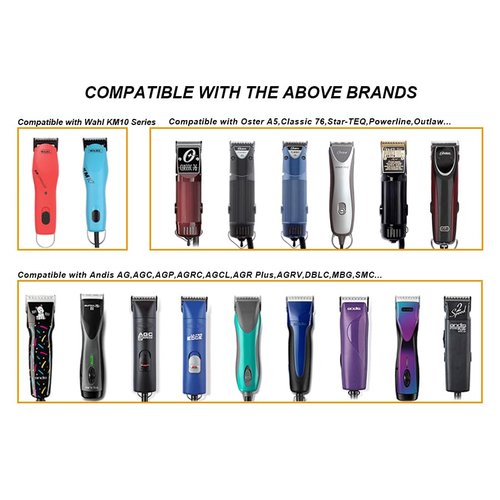 HONGNAL 000 Professional Detachable Replacement Ceramic Blades 0.5mm, Compatible with Most Andis, Oster A5 Series Scissors. Cutting Length 1/50 -Inch(0.5mm)