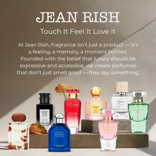 Jean Rish Cashmere Rose Perfume for Women, Eau De Parfum (3.4 Fl Oz / 100ml) with Clove, Rose, Oud Notes - Long Lasting and Luxury Fragrance, Made in USA