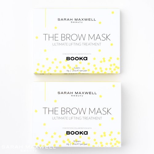 Sarah Maxwell Beauty Brow Mask: Ultimate Nourishing & Hydrating Treatment – Natural Brow Revitalizer for Full & Vibrant Appearance - 10 Pack