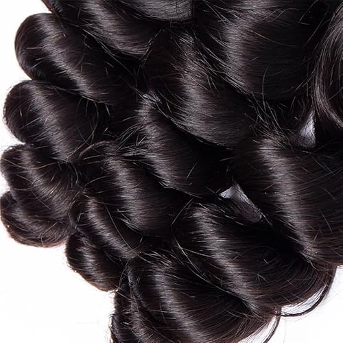 26 28 30 Inch Loose Wave Bundles Unprocessed Brazilian Virgin Remy Hair Extensions Natural Color Loose Wave Bundles Human Hair Weave