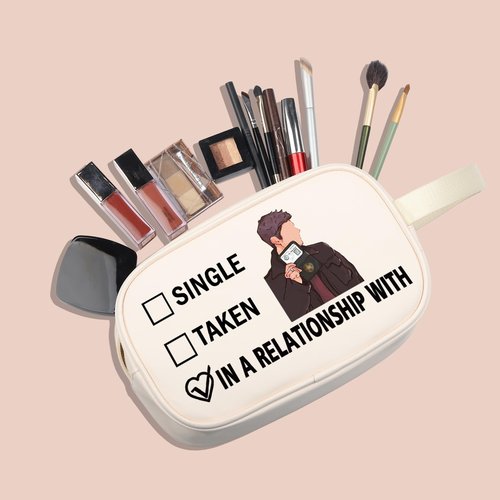 G2TUP J A Inspired Gift Dating J A Makeup Bag TV Show Fan Cosmetic Bag TV Lover Merch (J A TM)
