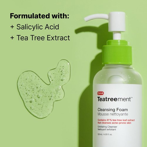 Dr.Jart+ Teatreement Cleansing Foam Korean Face Wash for Oily Skin | Korean Skin Care, 4.05 Fl Oz