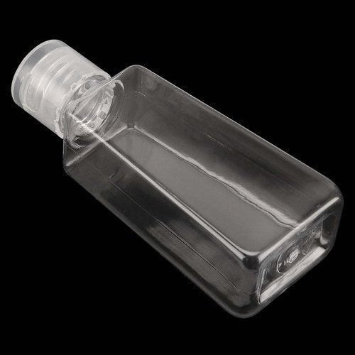 JAPCHET 80 PCS 2 oz Clear Plastic Travel Bottles with Flip Cap, Travel Size Refillable Flip Top Bottles, Small Portable Flip Cap Containers for Lotion, Essential Oils, Shampoo and Toiletries