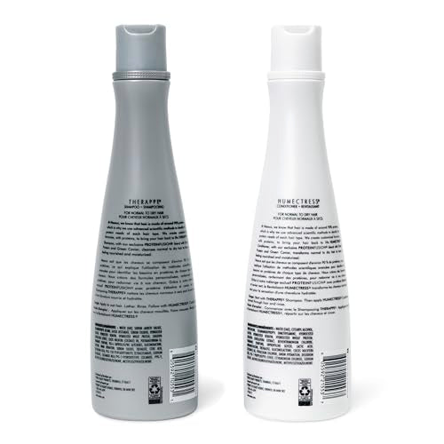 Nexxus Shampoo and Conditioner Therappe & Humectress 2 Count for Dry Hair Care With Proteinfusion Blend for 24-hour Moisture 13.5 oz