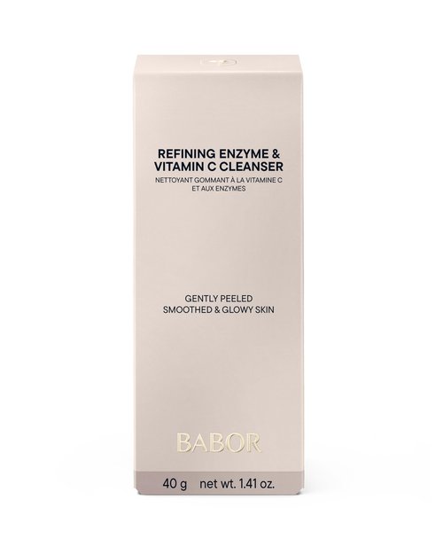 BABOR Enzyme & Vitamin C Powder Cleanser – Water-Activated Face Wash for Brightening & Exfoliation | Gentle Daily Polish for the Look of Refined Pores & Radiant-Looking Skin | Travel-Friendly